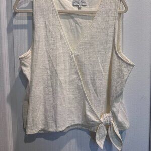 Madewell Texture & Thread wrap-tie tank top